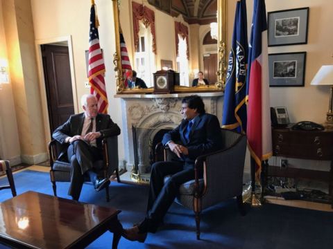 Meeting with Senator Cornyn and Senator Warner at the US senate