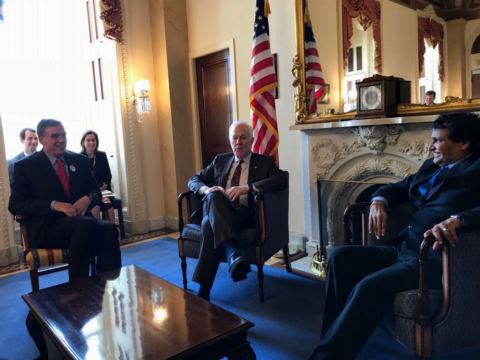 Meeting with Senator Cornyn and Senator Warner at the US senate