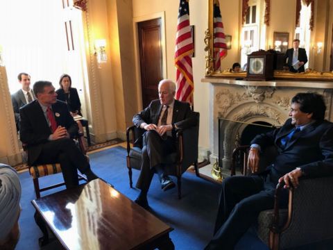 Meeting with Senator Cornyn and Senator Warner at the US senate