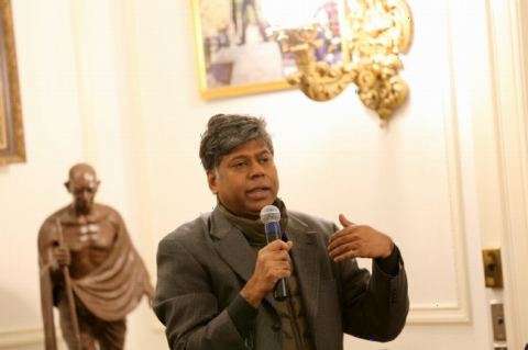 Interactive Q&A Session at the Book Talk Event by Mr. Amish at Embassy of India on February 8, 2018.