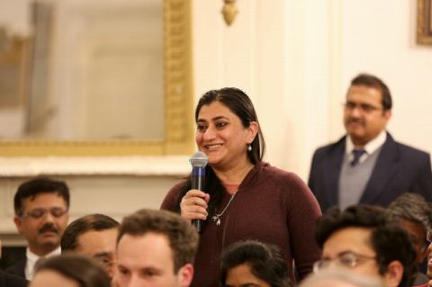 Interactive Q&A Session at the Book Talk Event by Mr. Amish at Embassy of India on February 8, 2018.