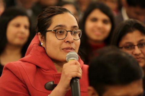 Interactive Q&A Session at the Book Talk Event by Mr. Amish at Embassy of India on February 8, 2018.