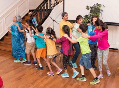Play titled "बच्चों की अदालत" presented by children of Naatyabharti Repertory, a local theatre group at Vishwa Hindi Diwas Celebrations at Embassy of India on Saturday, 20 January 2018.