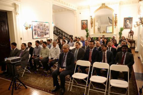 Guests in attendance at the Event "Understanding Yoga and Culture: An Inaugural Programme" at the Embassy of India on February 16,2018.