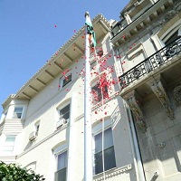 Ambassador Dr. S. Jaishankar unfurling the National Flag.