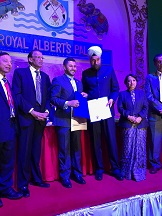 Ambassador Navtej Sarna addressing Indian American community in New Jersey on January 12,2017.