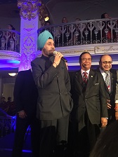 Ambassador @NavtejSarna speaking on Indo-US relations and contributions of Indian American community at Asian Pacific Presidential Inaugural Gala #inauguration.