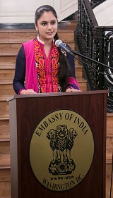 Recitation of Hindi Poems by young Indian Americans, at the Vishwa Hindi Diwas celebrations, hosted by the Embassy on January 27.