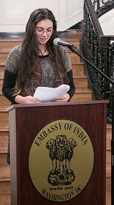 Recitation of Hindi Poems by young Indian Americans, at the Vishwa Hindi Diwas celebrations, hosted by the Embassy on January 27.