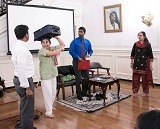 One-act play in Hindi by Natya Bharati Repertory, at the Vishwa Hindi Diwas celebrations, hosted by the Embassy on January 27.