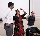 One-act play in Hindi by Natya Bharati Repertory, at the Vishwa Hindi Diwas celebrations, hosted by the Embassy on January 27.