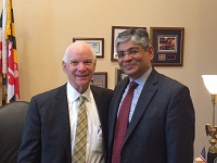 Ambassador Arun K .Singh meeting with Senator Benjamin Cardin, Ranking Member of the Senate Foreign Relations Committee on June 23, 2015
