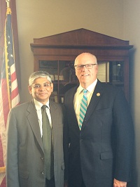 Ambassador Arun K .Singh meeting with Congressman Joe Crowley, Vice Chair of House Democratic Caucus on June 24, 2015
