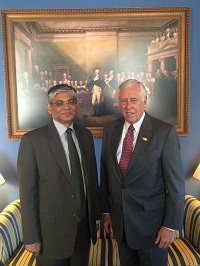 Ambassador Arun K .Singh meeting with Congressman Steny Hoyer, House Democratic Whip on June 24, 2015