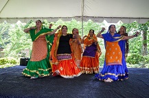 Gidda dance performance by “Virginia Diya Mutiyaran” Group consisting of Ms. Lucky Raheja, Ms. Kanwaljit Sachdeva, Ms. Navdeep Vimi Kaur, Ms. Surinder Matharoo, Ms. Hardeep Kaur, Ms. Sukhbir Kaur Sandhu and Ms. Sandeep Kaur Kapoor, at the 'Baisakhi' celebrations hosted at the Embassy Residence on Saturday, June 3, 2017