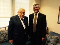 Ambassador Arun K. Singh met with Mr. Henry A. Kissinger, Former Secretary of State in New York on June 5, 2015.