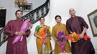 Presentation of bouquets.