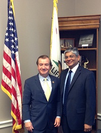 Ambassador Arun K. Singh met with Congressman Ed Royce Chairman of House Foreign Affairs Committee on May 21, 2015.