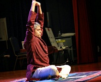 Mr. Jay Kalathil, Yoga Instructor, Chinmaya Mission(Somnath), conducting Yoga and Meditation Experiential Session.