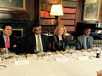 Luncheon meeting with select CEOs hosted by Ambassador Frank Wisner in honor of Ambassador Arun K. Singh in New York on June 4, 2015.