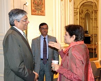 Ambassador Arun K. Singh's interaction with Think Tanks, Strategists, University Representatives, Scholars, Indologists, cultural organizations, and prominent personalities engaged in government and public offices  at Indian Consulate, New York on June 4, 2015.