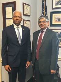 Ambassador Arun K. Singh meeting with Congressman Hank Johnson (D-GA) on March 16, 2016