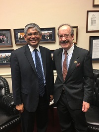 Ambassador Arun K. Singh meeting with Congressman Eliot Engel (D-NY), Ranking Member of House Foreign Affairs Committee on March 1, 2016