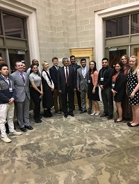 Ambassador Arun K. Singh meeting with students and faculty at Idaho State University, Pocatello on March 3,2016.
