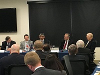 Ambassador Arun K. Singh addressing a business event hosted by Word Trade Centre Utah, the Governor's office of Economic Development and the Salt Lake Chamber of Commerce on March 3, 2016.Ambassador Arun K. Singh addressing students and faculty on 'India-US Partnership: Shared Effort, Progress for All' at Brigham Young University, Provo, Utah on March 2, 2016