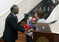 Presentation of bouquet