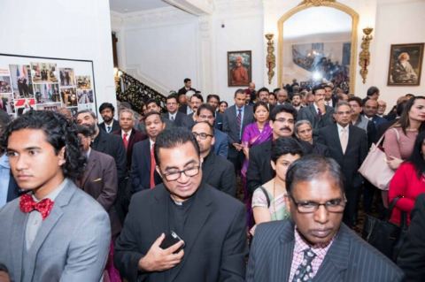 Guests in attendance on Christmas Celebrations at Embassy of India on Wednesday December 20, 2017.