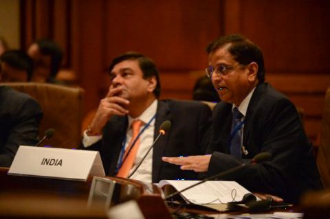 Mr. Subhash Chandra Garg, Secretary (EA), participating in BRICS Finance Ministers and Central Bank Governors Meeting on 19 April, 2018 during 2018 Spring Meetings of the International Monetary Fund in Washington D.C.