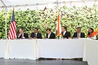 Ambassador Arun K. Singh in a panel discussion with Congressman Brad Sherman and Congressman Ed Royce.