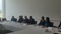 Ambassador Arun K. Singh delivering Keynote address at the World Business Chicago on August 27.