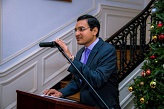 First Secretary Suneet Mehta anchoring the event.