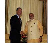 Governor of Maryland, Mr. Michael O'Malley's meeting with Prime Minister in Washington DC on Sept. 30, 2014.