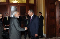 Prime Minister meeting the Speaker of the United States House of Representatives, Mr. John Boehner, in Washington DC on September 30, 2014.