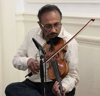 Subhash Vinjamuri playing the Violin