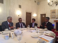 Ambassador Arun K. Singh's interaction with Indian Community & Indian CEOs & CFOs based in Connecticut on November 5, 2015.