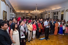 Guests in attendance on the occasion of celebration of India's 71st  Independence Day at Embassy Residence on August 15, 2017.