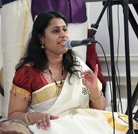 Sushma Praveen (Vocal) during the presentation of ''Thi-thi-thara Thi-thi-thai'- An Evening of Malayalam Music', by Embassy of India, Washington DC on June 15.