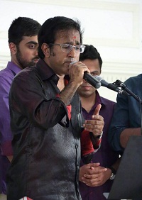 Kutty Menon (Vocal) during the presentation of ''Thi-thi-thara Thi-thi-thai'- An Evening of Malayalam Music', by Embassy of India, Washington DC on June 15.