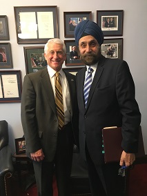 Ambassador Navtej Sarna enjoyed meeting with Congressman Dave Reichert, Chair House Ways and Means Subcommittee on Trade; discussed strengthening India-US trade relations