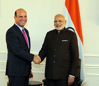 Prime Minister calls on by Mike Burke, Chairman and CEO, AECOM in New York (September 24, 2015
