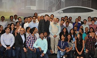 Prime Minister visits TESLA Motors during his visit to San Jose. (September 26, 2015) Photo Courtesy: Photo Division