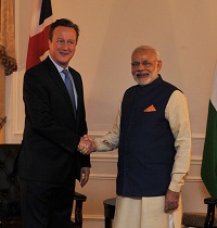 Prime Minister meets Prime Minister David Cameroon of United Kingdom in New York on the sidelines of 70th UNGA (September 28, 2015) Photo Courtsey: Photo Division