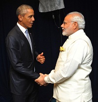 Prime Minister Narendra Modi meets with President Barack Obama in New York on the sidelines of 70th UNGA