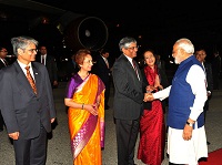 Prime Minister departs from New York on September 28, 2015.
