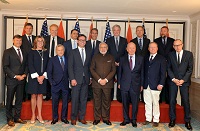 Prime Minister attends Roundtable on Media Technology and Communications - Growth Story for India in New York (September 24, 2015)