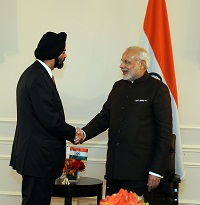 Prime Minister calls on by Ajay Banga, Chairman of the US India Business Council and Member of the Advisory Committee for Trade Policy and Negotiations in New York (September 24, 2015)